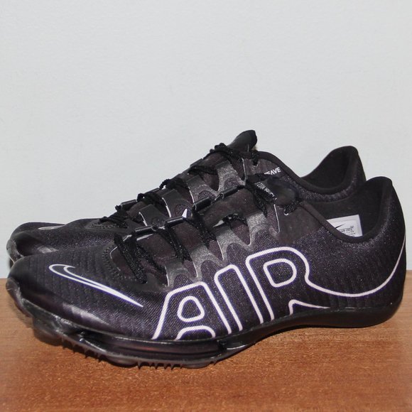 Nike Air Zoom Maxfly More Uptempo Track Spikes Mens 6 Womens 7.5 Black